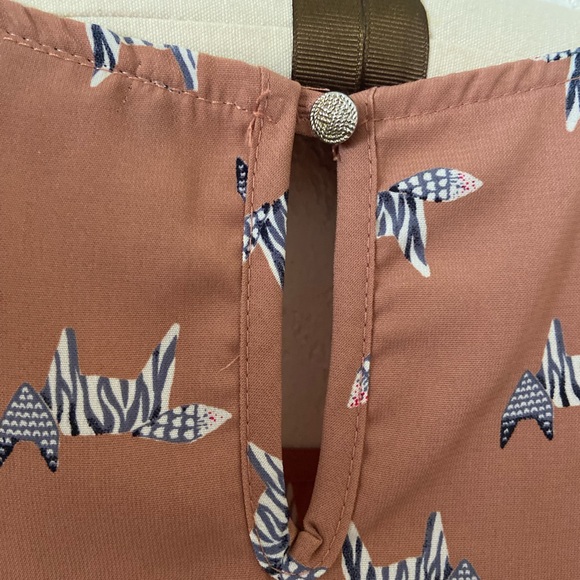 Varga zebra print animal top size L - Picture 6 of 6